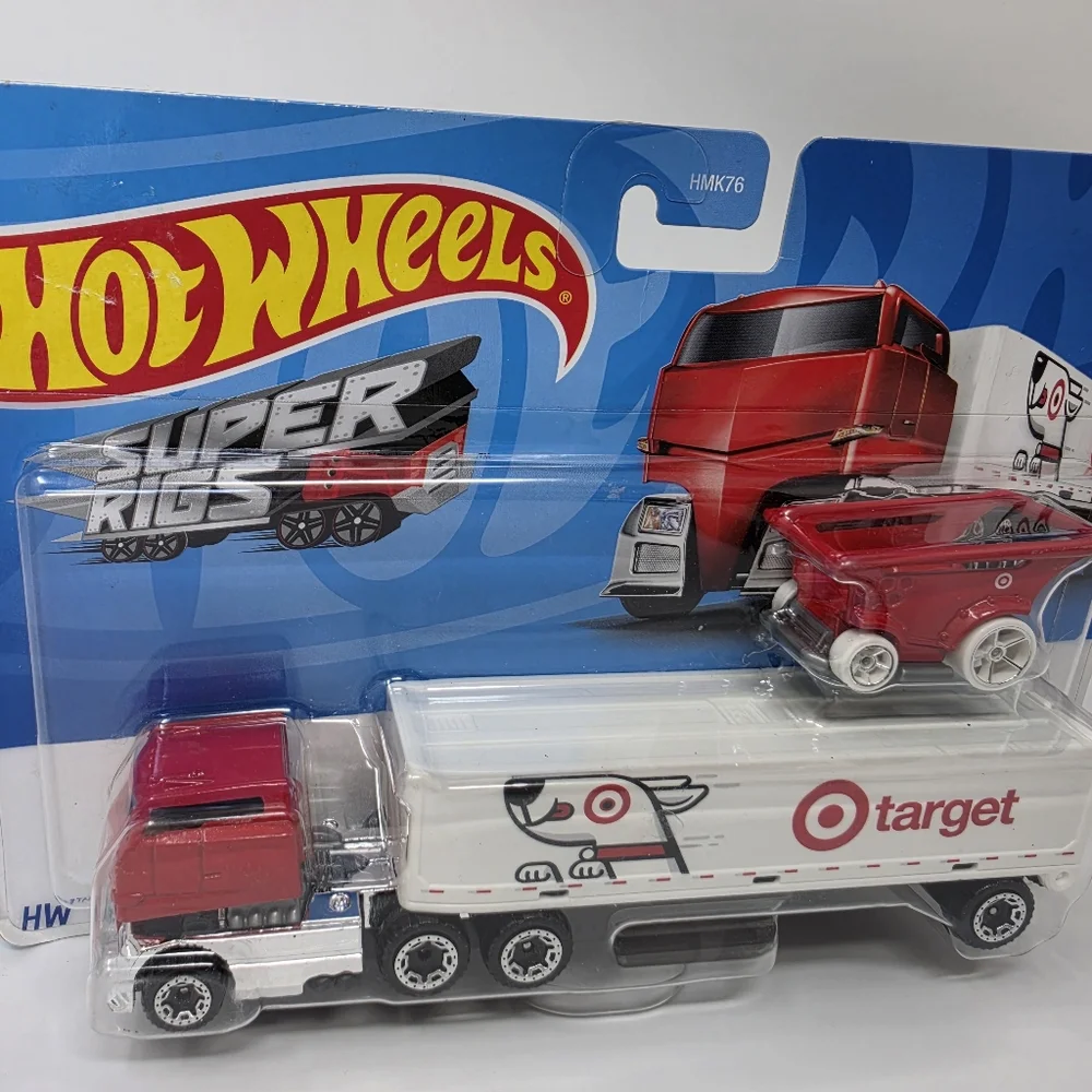 Hot Wheels Target Super Rigs Semi Tractor Trailer Cart